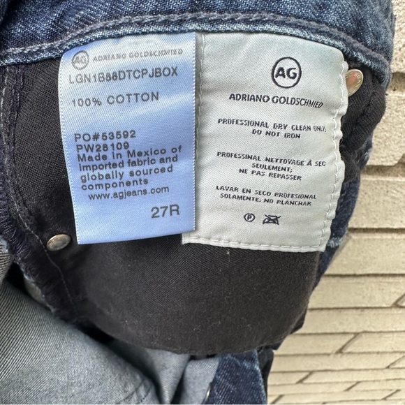 AG Adriano Goldschmied Twisted Alexxis High Rise Vintage Straight Jeans Raw Hem - Picture 12 of 14